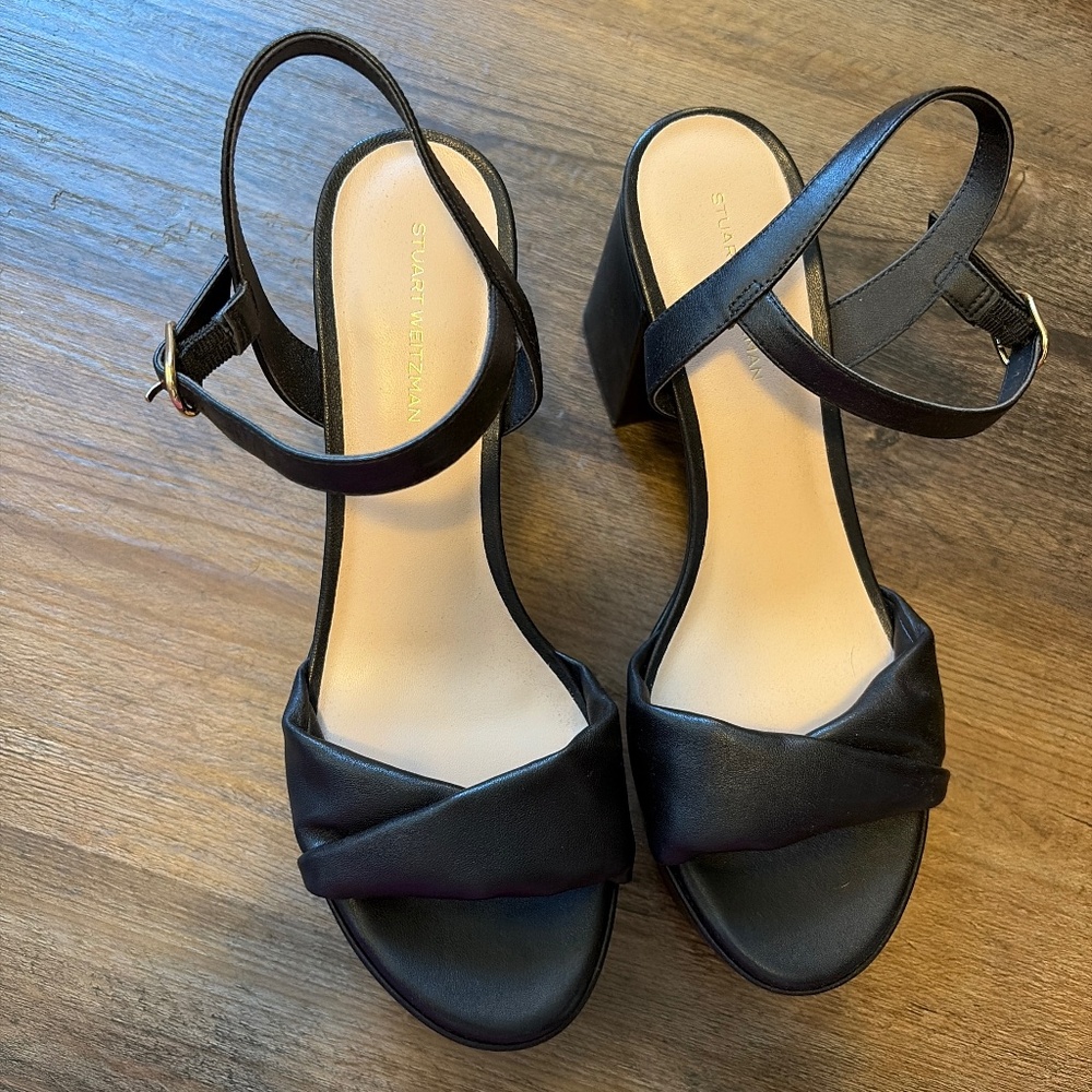 Stuart Weitzman Black Platform Sandals